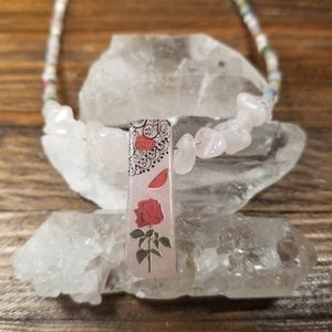 Suggestive Stones Series no.6 - Rose Quartz-Handmade